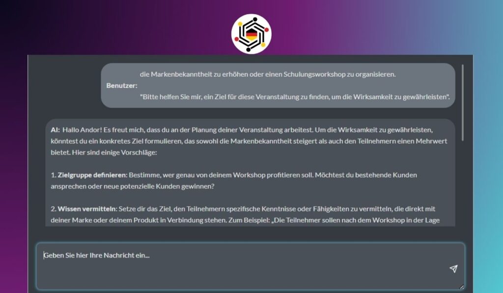Planung Planung und Festlegung von Veranstaltungszielen