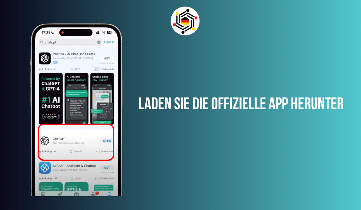 Laden Sie die offizielle App herunter