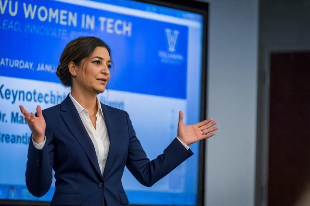 Jana Baader nahm an der Veranstaltung „Women in Tech“ teil